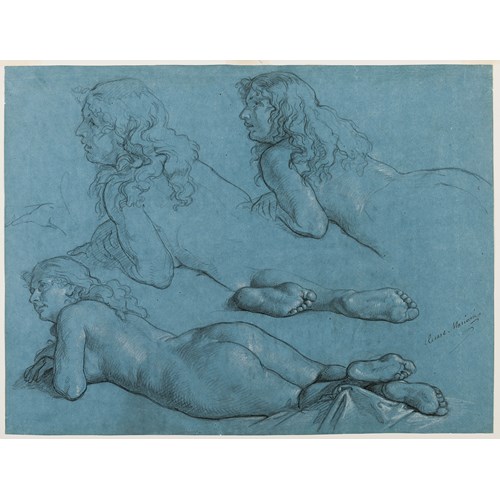 Studies of a Reclining Female Nude